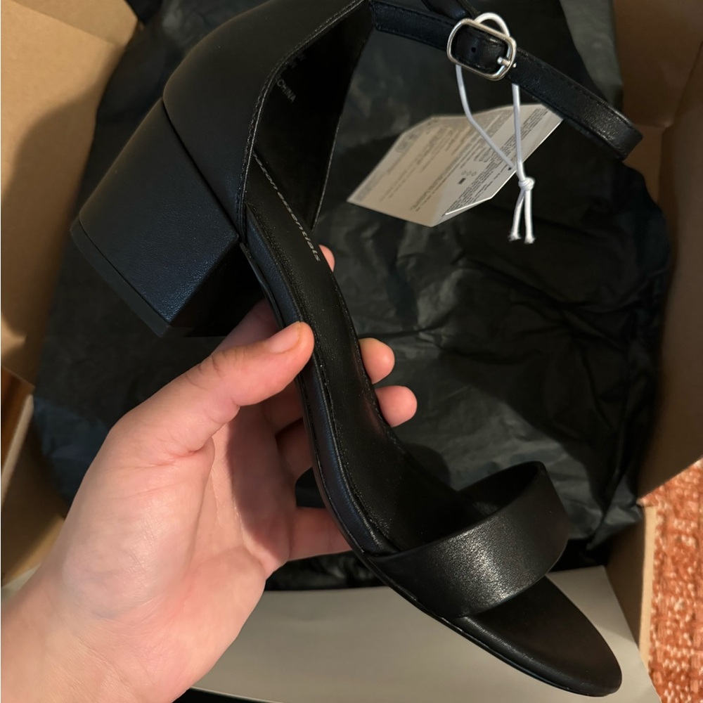 Elegant Black Women's Block Heel Sandals